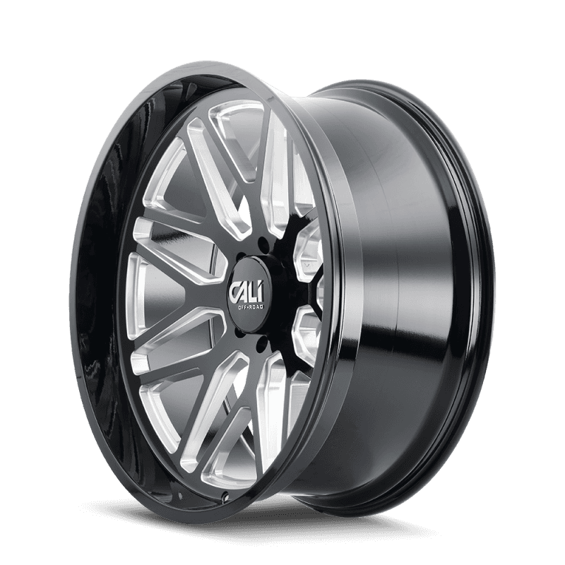 Cali Off-Road — Cali Off-Road 9115 Invader 24x14 / 8x170 BP / -76mm Offset / 125.2mm Hub Gloss Black Milled Wheel
9115 - view 2