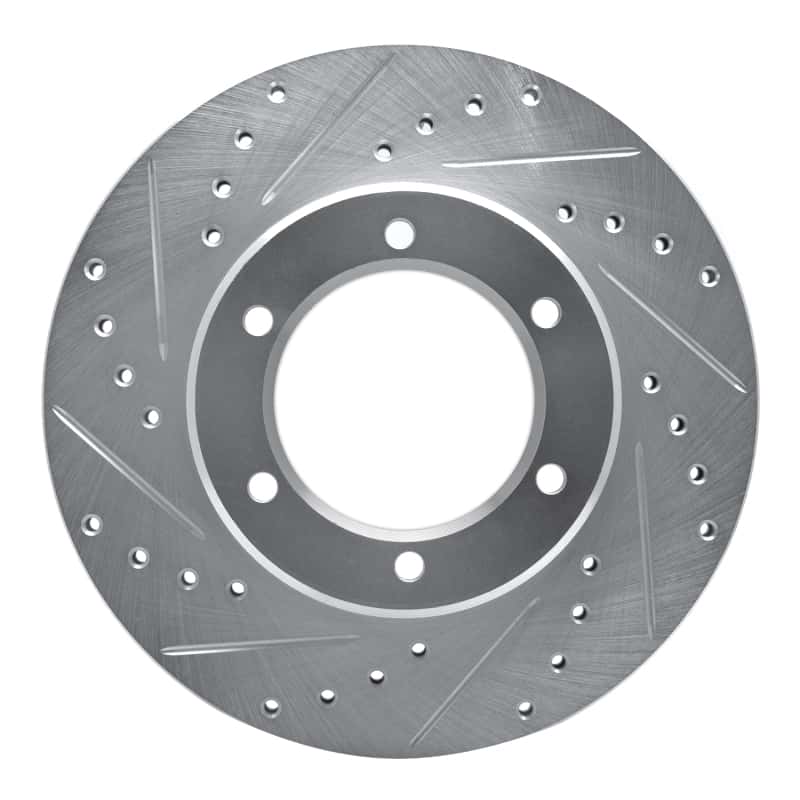 R1 Concepts — R1 86-95 Toyota Pickup Front Left Drilled & Slotted Silver Brake Rotor
R1 Brake Rotor Drill - view 1