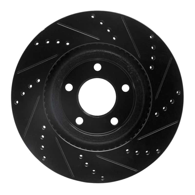 R1 Concepts — R1 07-15 Ford Edge Front Left Drilled & Slotted Black Brake Rotor
R1 Brake Rotor Drill - view 5