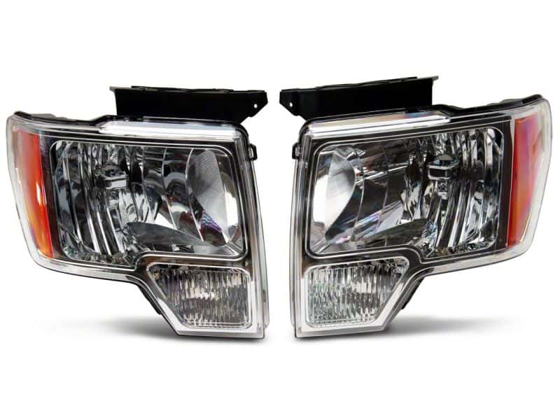 Raxiom — Raxiom 09-14 Ford F-150 Axial OEM Style Rep Headlights- Chrome Housing (Clear Lens)
Headlights - view 2