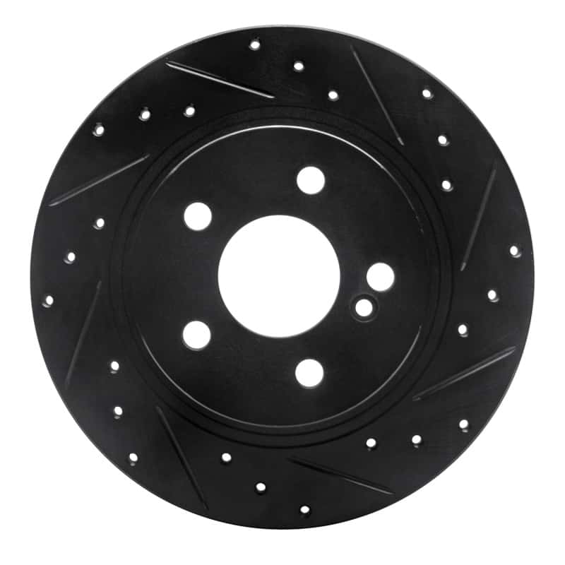 R1 Concepts — R1 08-15 Mercedes-Benz C300 Sedan Rear Right Drilled & Slotted Black Brake Rotor
R1 Brake Rotor Drill - view 1