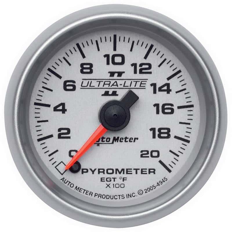 AutoMeter — Autometer Ultra-Lite II 52mm 0-2000 Deg F Full Sweep Electric Pyrometer (EGT) Gauge
2-1/16" PYROMETER KI - view 2