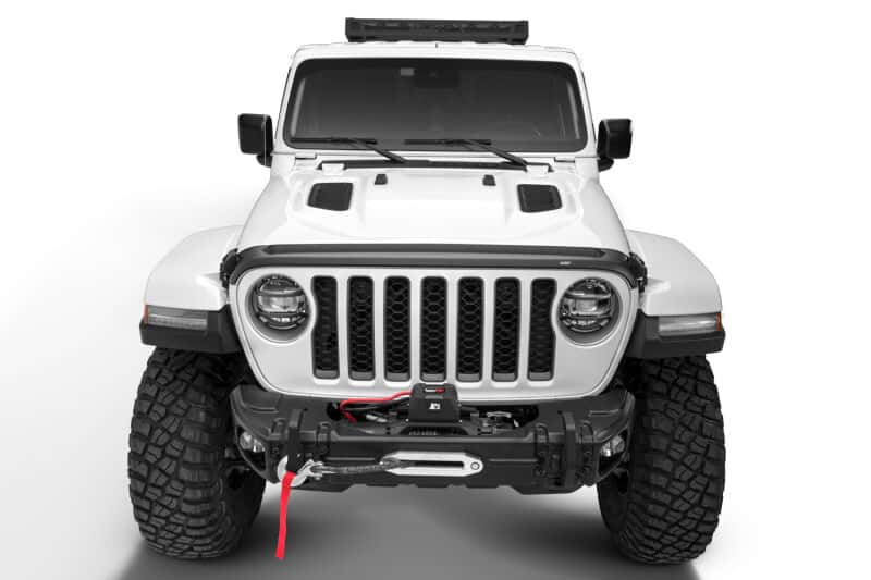 Husky Liners — Husky Liners 20-25 Jeep Gladiator / 18-25 Wrangler JL/JLU (Incl. 4xe) Aeroskin II - Tex. Blk
Hood Shields - view 6