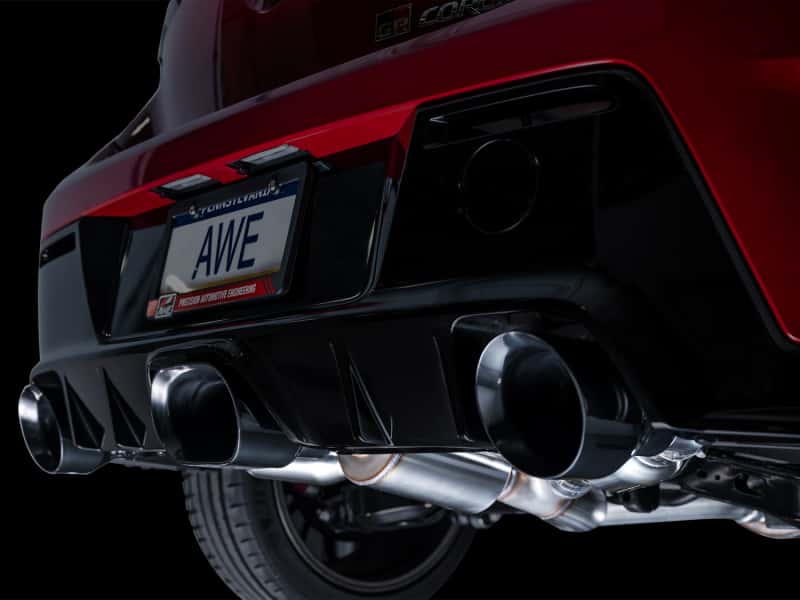 AWE Tuning — AWE Tuning 2023+ Toyota GR Corolla Track Edition Exhaust - Diamond Black Tips
Track Catback - view 6