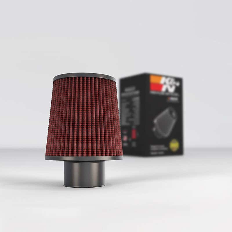 K&N Engineering — K&N Filter Universal Rubber Filter 2 3/4 inch Flange 6 inch Base 5 inch Top 6 1/2 inch Height
Universal Clamp-On A
Clamp-on Air Filter - view 4
