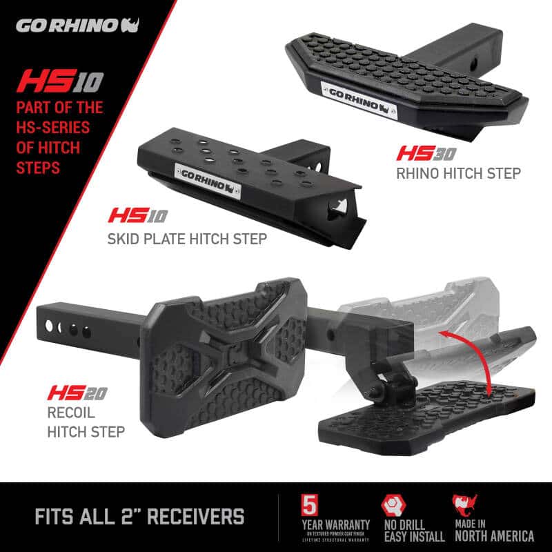 Go Rhino — Go Rhino HS-10 Hitch Skid Step
Hitch Skid Step - view 6
