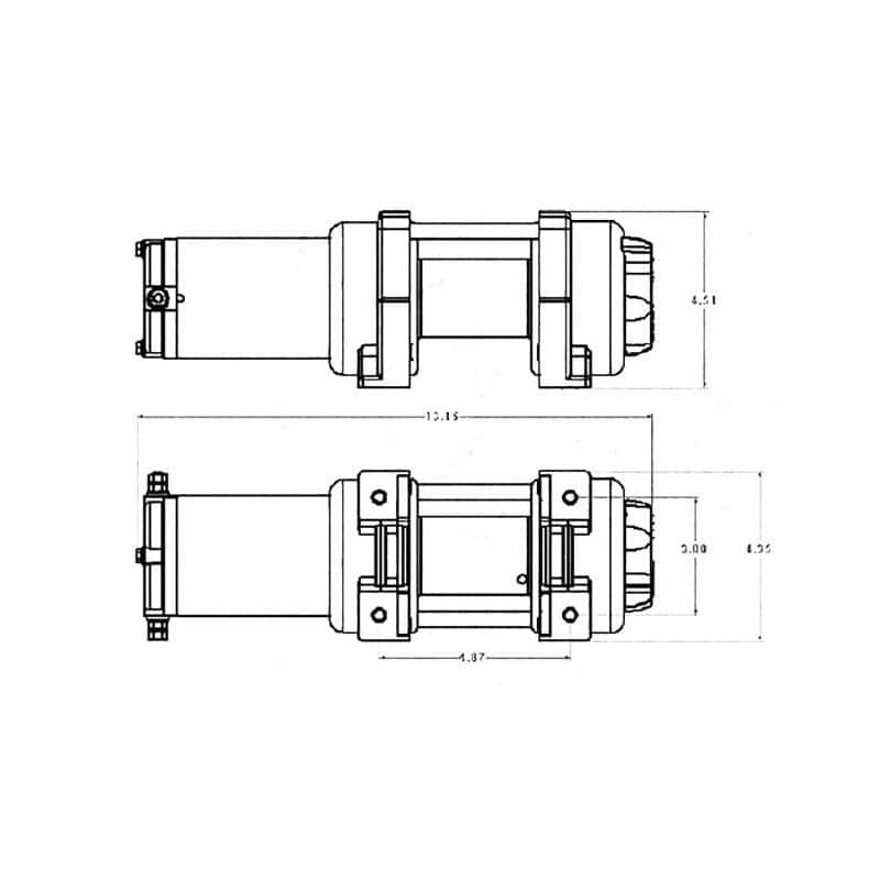 Superwinch — Superwinch 2000 LBS 12V DC 5/32in x 49ft Steel Rope LT2000 Winch
Winch - view 11