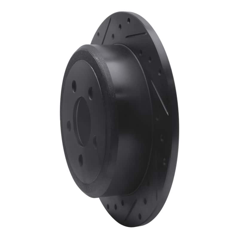 R1 Concepts — R1 07-12 Dodge Nitro Rear Left Drilled & Slotted Black Brake Rotor
R1 Brake Rotor Drill - view 2