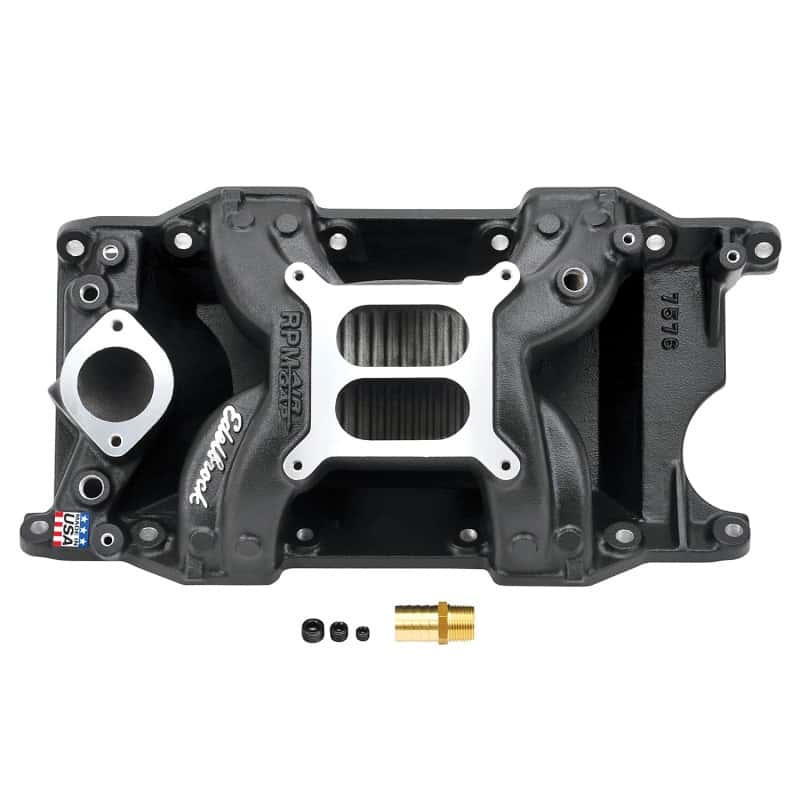 Edelbrock — Edelbrock Intake Manifold RPM Air-Gap Small-Block Chrysler 340-360 Black
MANIFOLD - view 2