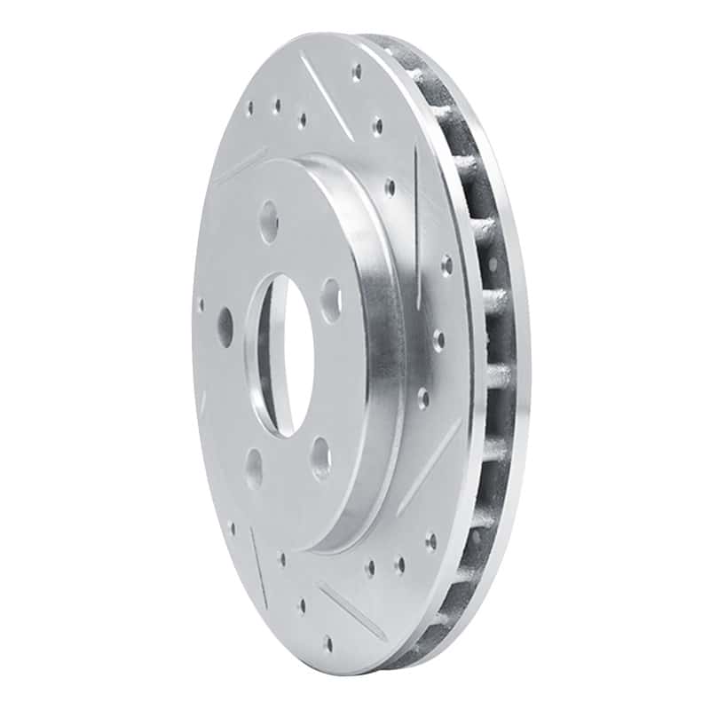 R1 Concepts — R1 85-89 Dodge ARIES Front Right Drilled & Slotted Silver Brake Rotor
R1 Brake Rotor Drill - view 2