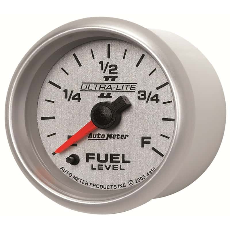 AutoMeter — Autometer Ultra-Lite II 2-1/16in 0-280 Ohm Programmable Fuel Level Gauge
2-1/16" FUEL LEVEL, - view 7
