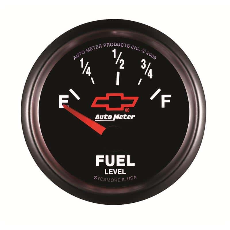 AutoMeter — Autometer GM Bowtie Black 2-1/16 Fuel Level, 0-90 , Air-Core 8-18V
2-1/16" FUEL LEVEL, - view 5