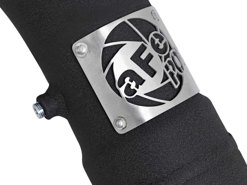 aFe — aFe 2017 Ford F-150 Raptor (tt) EcoBoost BladeRunner 3.5in to 3in Intercooler Tube Cold Side
Cold Charge Pipe - view 3