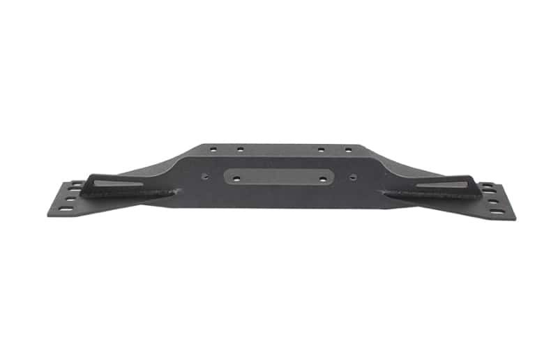 Fishbone Offroad — Fishbone Offroad 97-06 Jeep Wrangler TJ Winch Plate Steel - Black Textured Powdercoat Piranha Series - view 2