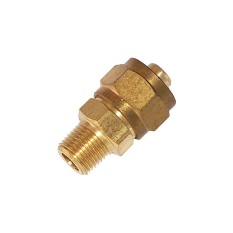 Kleinn Air Horns — Kleinn 1/2In OD Tubing 1/4In M NPT Straight Compression Fitting - view 1