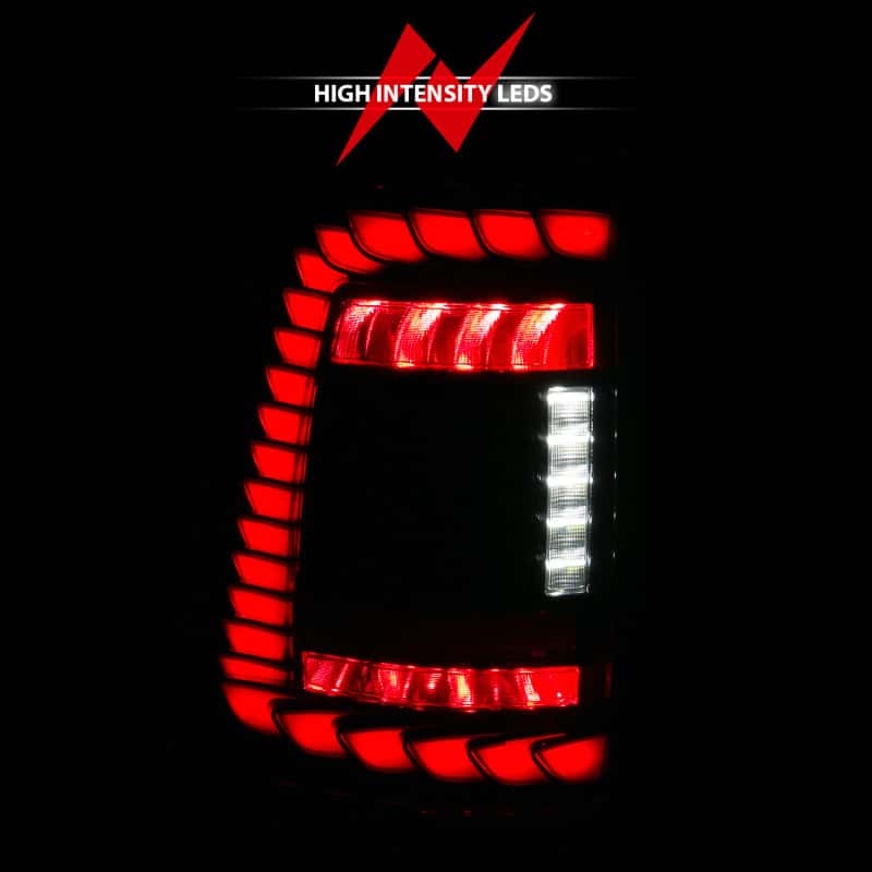 ANZO — ANZO 19-24 RAM 1500 (Factory Halogen Models) Full LED Tail Lights SeqSig Black - Pair - view 6