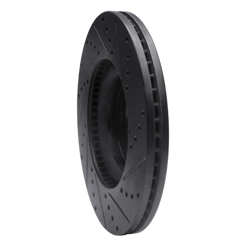 R1 Concepts — R1 13-20 Ford Fusion Front Left Drilled & Slotted Black Brake Rotor
R1 Brake Rotor Drill - view 4