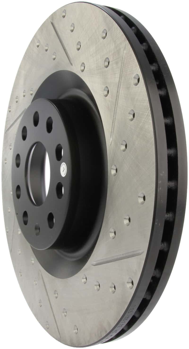 Stoptech — StopTech 09 VW Passat CC / 06-09 Passat Slotted & Drilled Left Front Rotor
Disc Brake Rotor
Slot/Drill Rotor - view 4