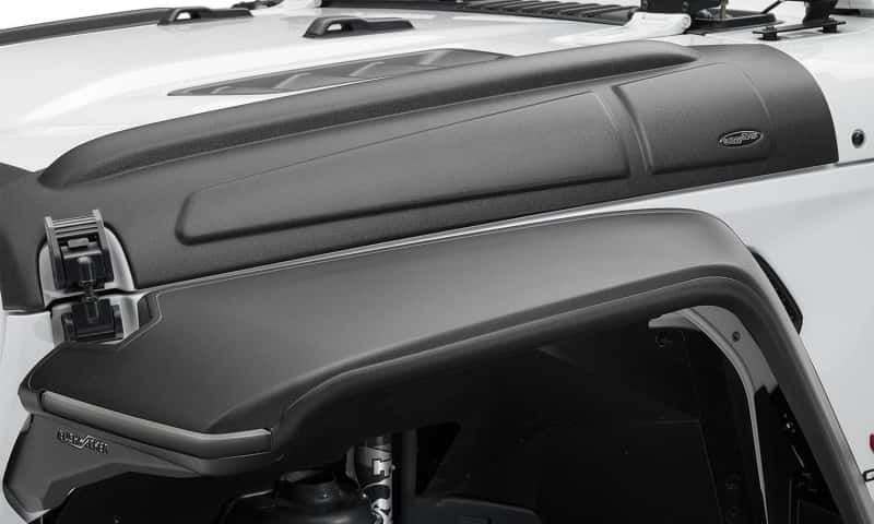 Bushwacker — Bushwacker 18-22 Jeep Wrangler 2/4dr / 20-22 Jeep Gladiator Trail Armor Hood Armor (3pc) - Tex. Blk
Hood Protector
Trail Armor - view 6