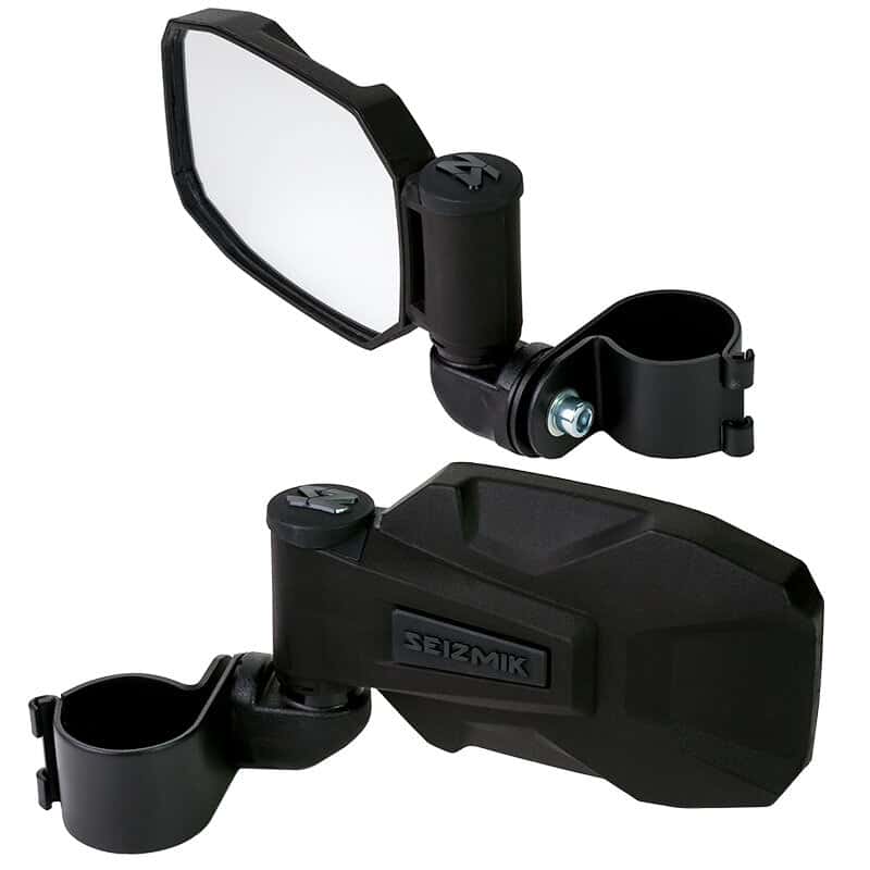 Seizmik — Seizmik 01+ A Cat/ Hon/JD/ Kaw/ Pol/ Suz/ Yam Strike ABS Sideview Mirror pr. - 1.75 in. Clamp
Seizmik 01+ A Cat/ Hon/JD/ Kaw/ Pol/ Yam Strike-H Sideview Mirror - 1.75 in. Clamp Pair - view 2