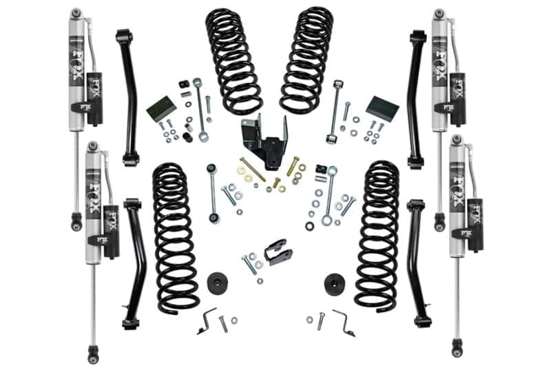 Superlift — Superlift 18-22 Jeep Wrangler JLU (NO Mojave) 4WD 4in Dual Rate Coil Lift Kit w/Fox 2.0 Res Shocks - view 5