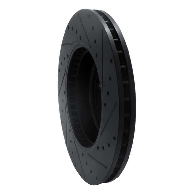 R1 Concepts — R1 17-25 BMW 430I Front Left Drilled & Slotted Black Brake Rotor
R1 Brake Rotor Drill - view 4