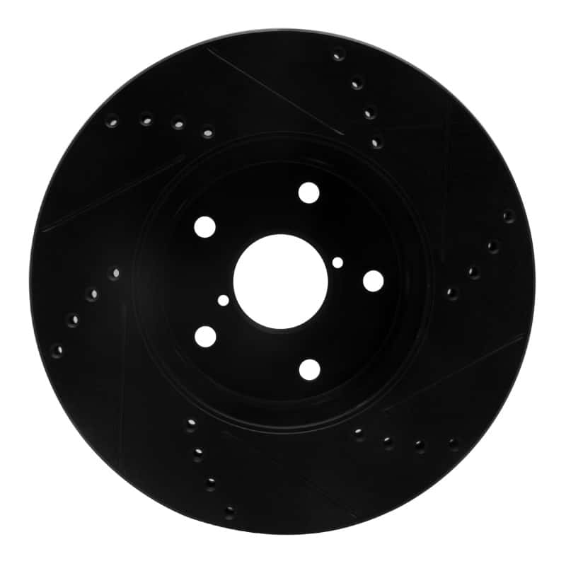 R1 Concepts — R1 15-19 Subaru Legacy Front Left Drilled & Slotted Black Brake Rotor
R1 Brake Rotor Drill - view 5