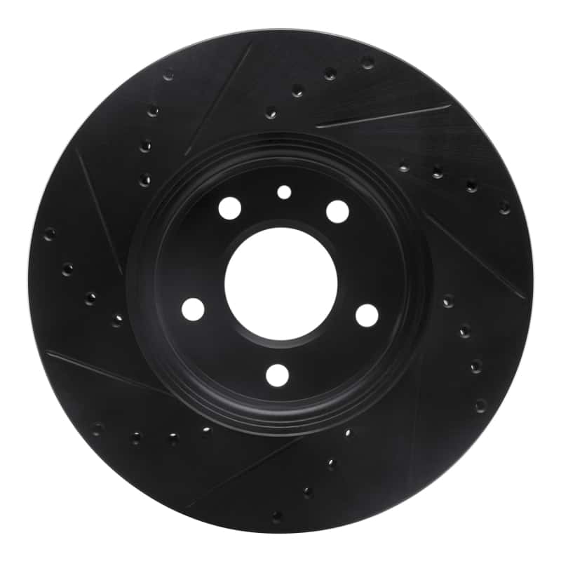 R1 Concepts — R1 13-25 Cadillac CT4 Front Right Drilled & Slotted Black Brake Rotor
R1 Brake Rotor Drill - view 5