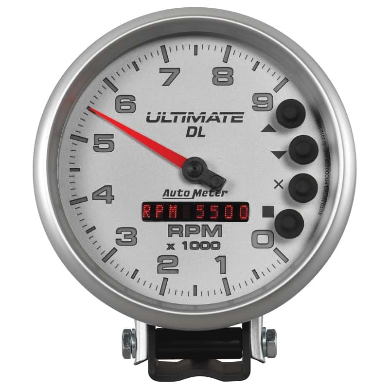 AutoMeter — AutoMeter Gauge Tach 5in. 9K RPM Pedestal Datalogging Ultimate Dl Playback Silver
5" ULTIMATE DL, 9,00 - view 1