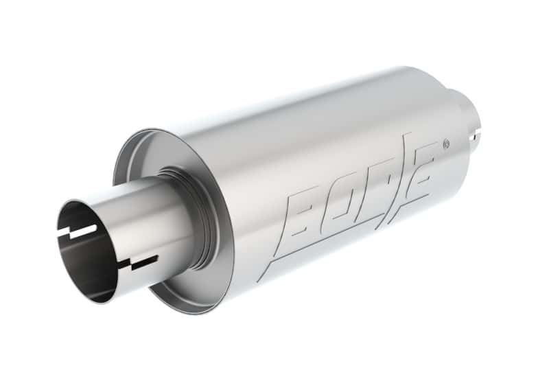Borla — Borla S-Type Muffler 2.5in Inlet/Outlet 5in Round x 10in w/Notch
Specialty Muffler
Muffler - view 3