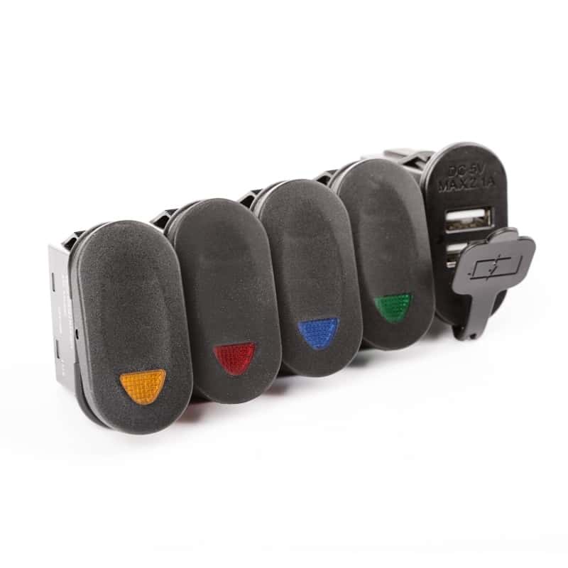 Rugged Ridge — Rugged Ridge Lower Switch Panel Kit 11-18 Jeep Wrangler JK/JKU
RkrSwitchandCoverSet
OFFROAD_INTERIOR - view 3