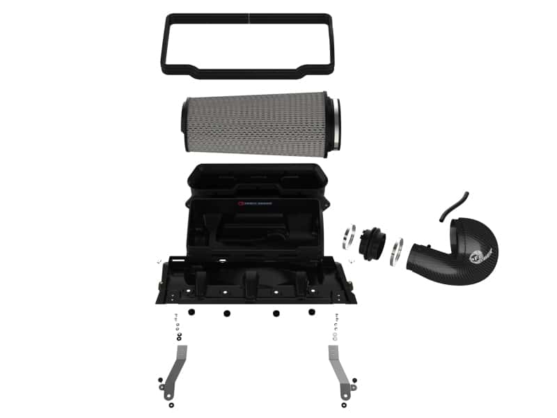 aFe — aFe 21-23 RAM 1500 TRX Track Series Carbon Fiber Cold Air Intake System w/ Pro DRY S
Track Series Intake  - view 7