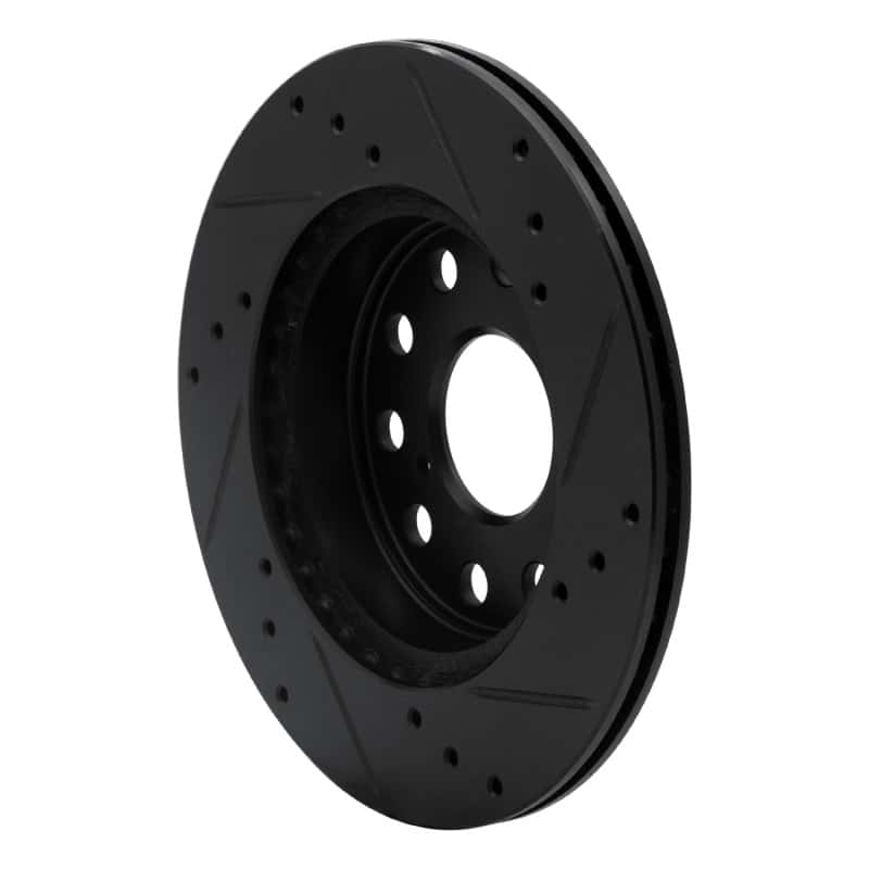 R1 Concepts — R1 91-95 Toyota MR2 Rear Left Drilled & Slotted Black Brake Rotor
R1 Brake Rotor Drill - view 4