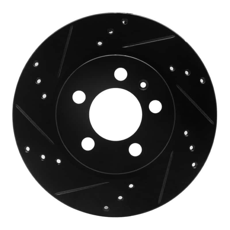 R1 Concepts — R1 00-06 Audi TT Quattro Rear Left Drilled & Slotted Black Brake Rotor
R1 Brake Rotor Drill - view 1