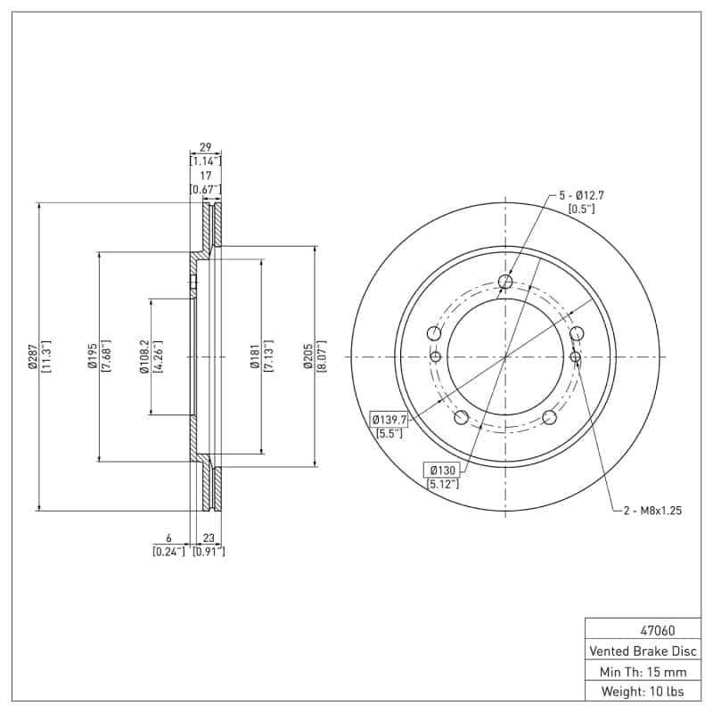 DFC — DFC 99-04 Chevrolet Tracker Front Brake Rotor
DFC Brake Rotor - view 6