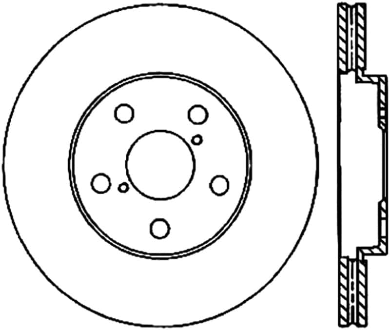 Stoptech — StopTech Power Slot 06-11 Lexus GS Series / 06-12 IS350 Front Left Drilled & Slotted Rotor
Slot/Drill Rotor - view 1