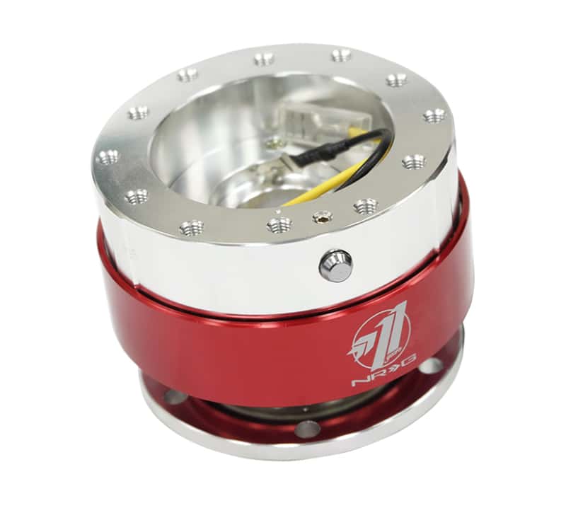 NRG — NRG Quick Release - Silver Body/ Red Chrome Ring - view 1