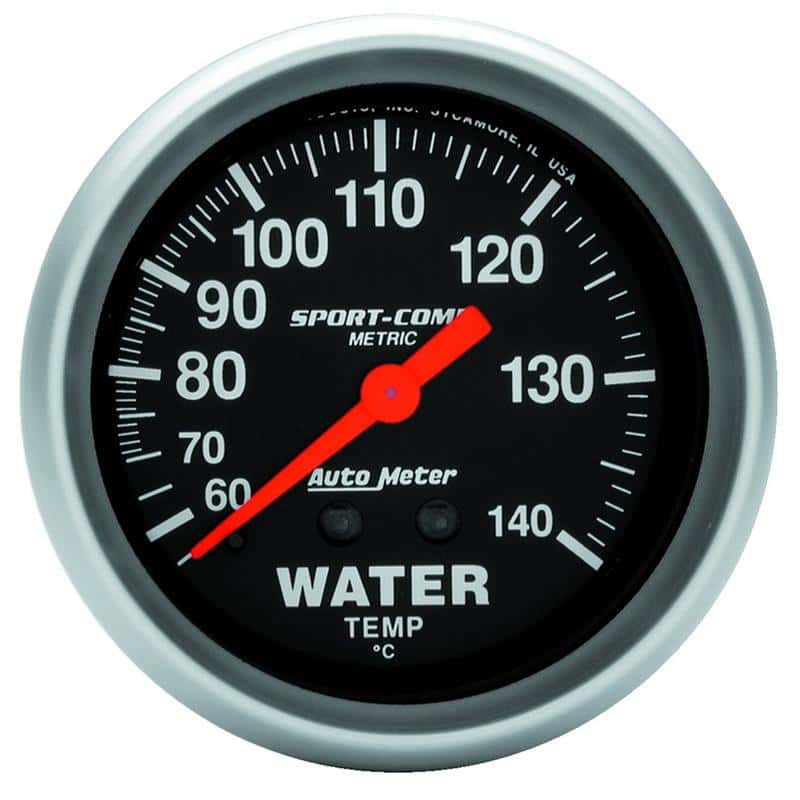 AutoMeter — Autometer 2-5/8in 60-140 Degree C Mechanical Water Temperature Sport-Comp Gauge
2-5/8" WATER TEMP, 6 - view 2