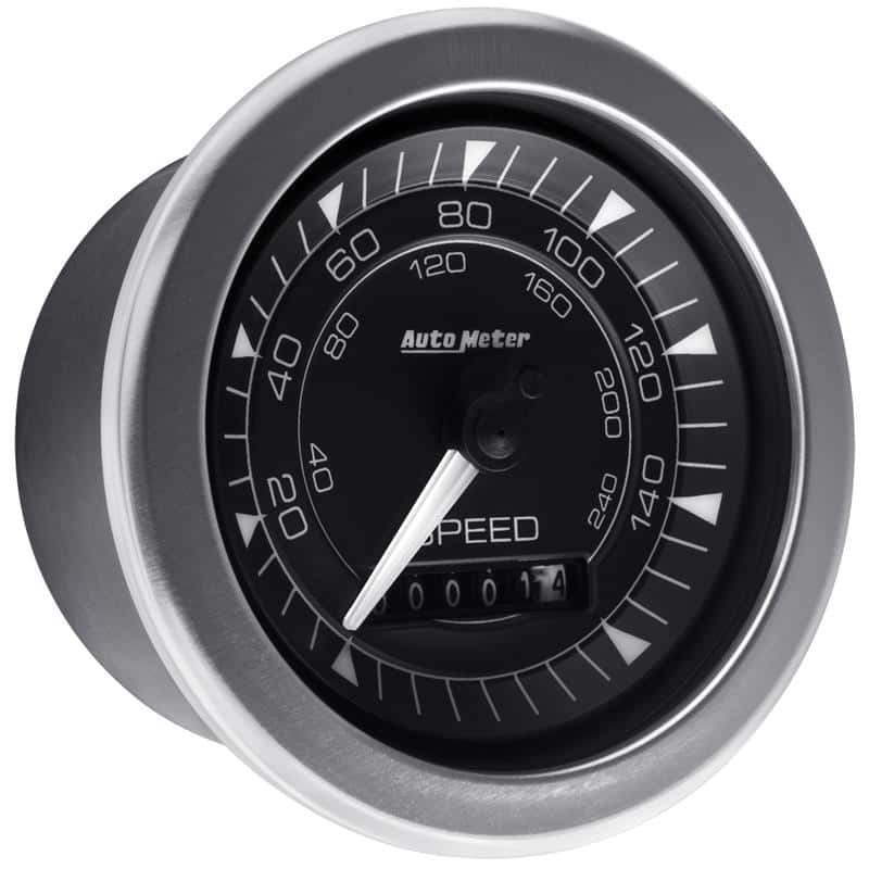 AutoMeter — Autometer Chrono 3-3/8in 160MPH Electric Programmable Speedometer Gauge
3.4" SPD 160MPH E CH - view 6