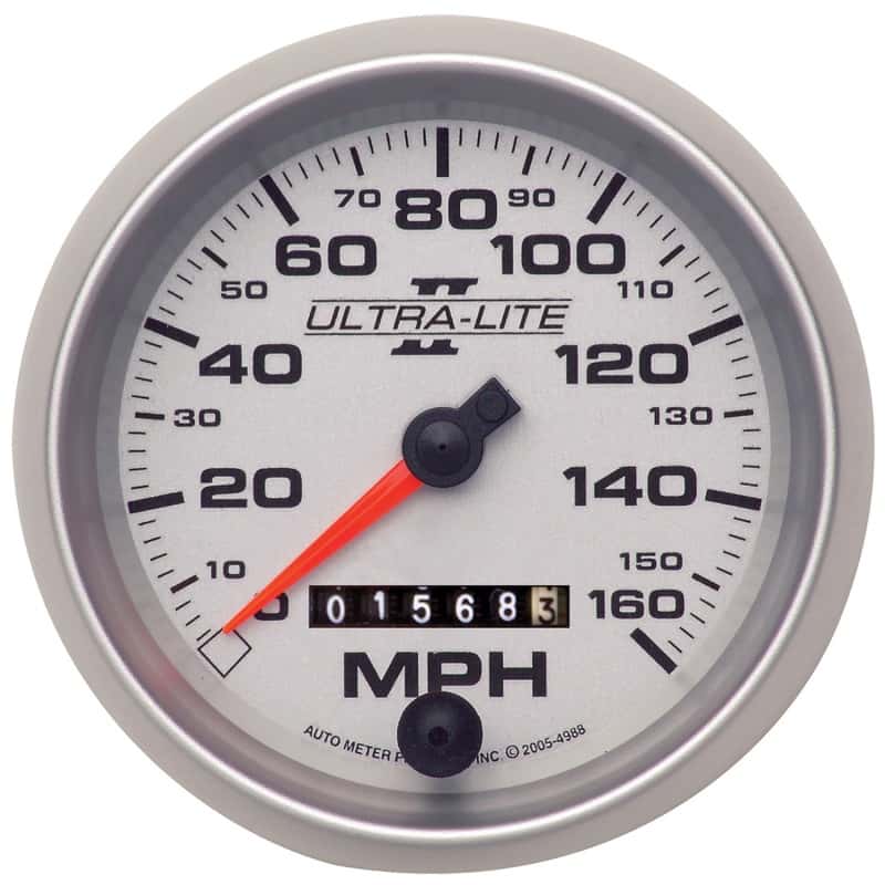 AutoMeter — Autometer Ultra-Lite II 3-3/8in 160MPH Mechanical Speedometer
3-3/8" SPEEDO, 160 M - view 2