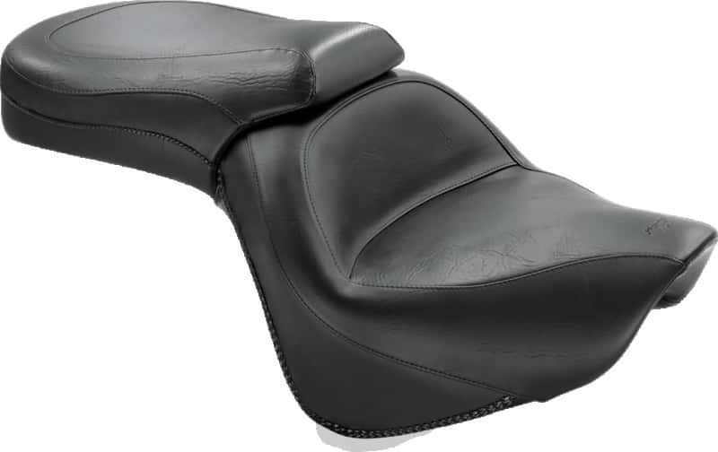 Mustang Motorcycle — Mustang 06-21 Kawasaki Vulcan 900 Classic, Custom Standard Touring 1PC Seat - Black - view 1