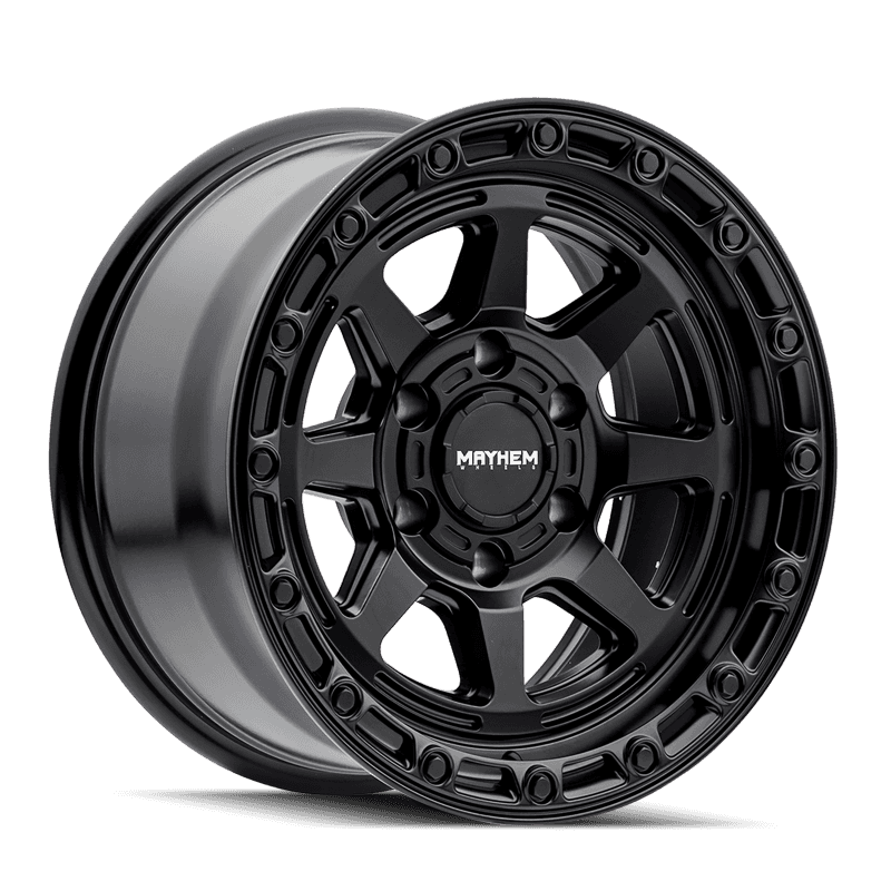 Mayhem — Mayhem 8306 Ridgeline 17x8.5 / 6x135 BP / -6mm Offset / 87.1mm Hub Satin Black Wheel
MAYHEM 8306 - view 1