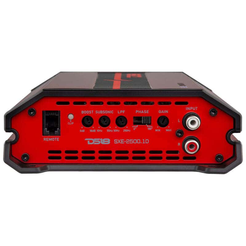 DS18 — DS18 1-Channel SXE Amplifier Class D 800/1ohm 600/2ohm 300/4ohm Watts RMS- Red - view 6