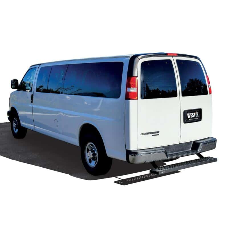 Westin — Westin Ford Transit Van 150/250/350 (Single 54in. Pass Door) Grate Steps Running Boards - Tex. Blk
Running Board - view 7