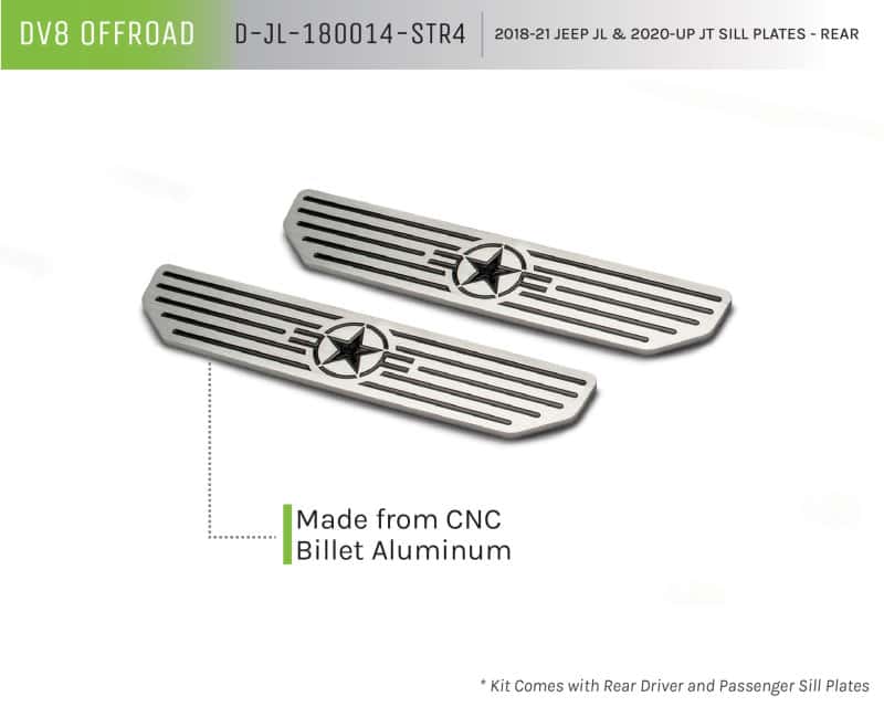 DV8 Offroad — DV8 Offroad 2018-2019 Jeep Gladiator JL Rear Sill Plates
Sill Plates - view 2