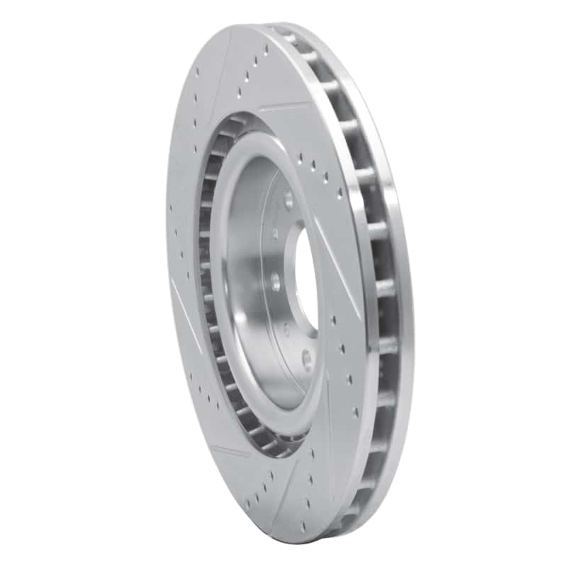 R1 Concepts — R1 00-06 Jaguar XJR Front Right Drilled & Slotted Silver Brake Rotor
R1 Brake Rotor Drill - view 4