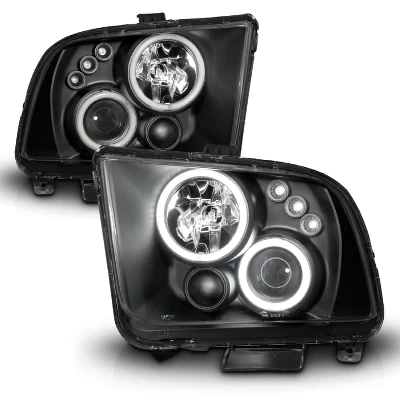 ANZO — ANZO 2005-2009 Ford Mustang Projector Headlights w/ Halo Black
Head Light Set
HdLtSet - view 9