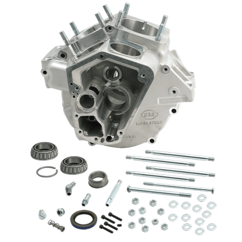 S&S Cycle — S&S Cycle 70-84 BT w/ Stock Bore Super Stock Alternator Style Crankcase - Natural - view 2