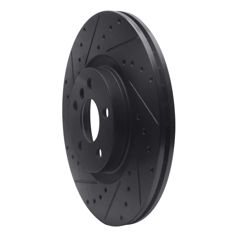 R1 Concepts — R1 15-25 BMW X2 Front Left Drilled & Slotted Black Brake Rotor
R1 Brake Rotor Drill - view 2