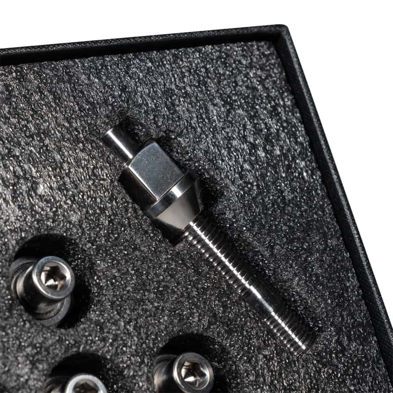 Wheel Mate — Wheel Mate Titanium Wheel Stud Conversion (Raw Ti) - M14x1.25 to M14x1.5 - 74mm - 60deg Lug Nut
whmTIM14C6074R - view 3